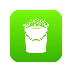 Foam in bucket icon. Simple illustration of foam in bucket vector icon for web