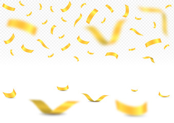 Fototapeta premium Golden confetti background