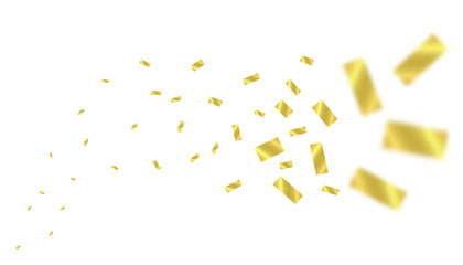 Golden confetti background