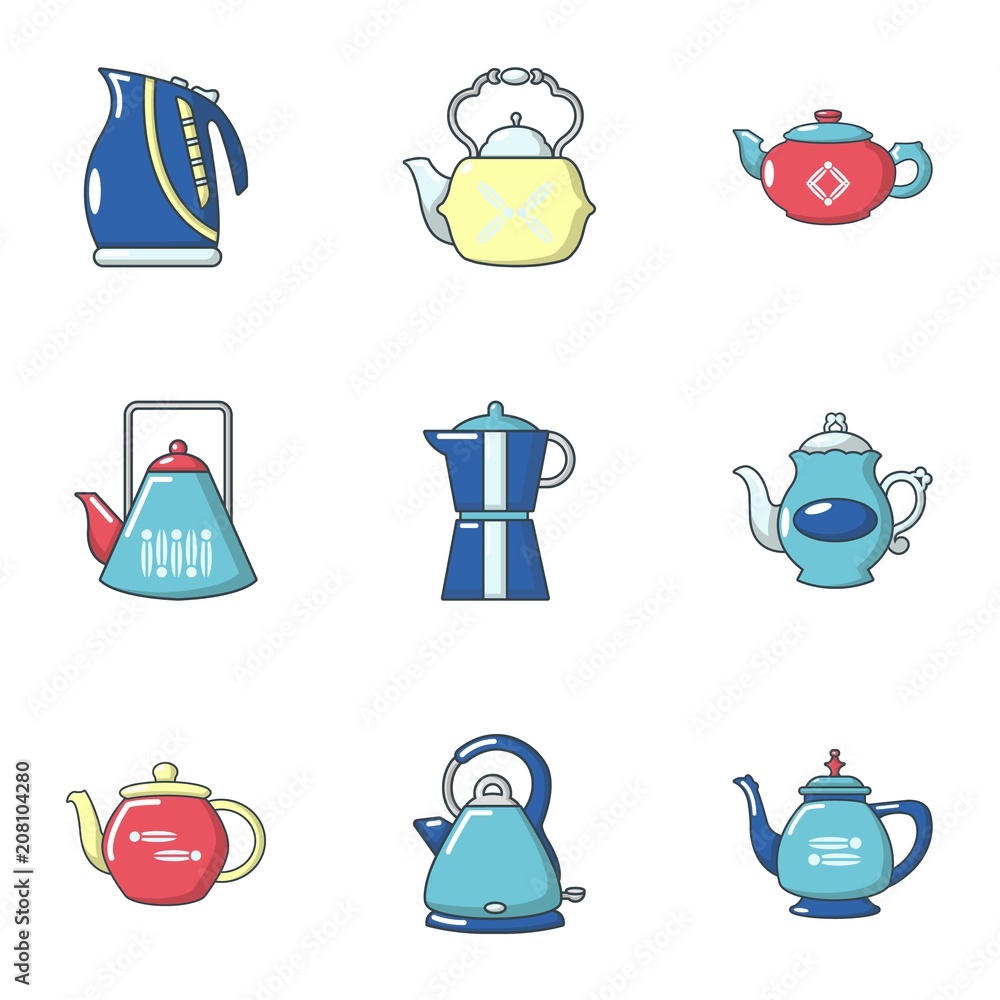 Aufkleber dummy icons set. cartoon set of 9 dummy vector icons for web isolated on white background