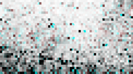 Abstract Digital Pixel Noise Glitch Error