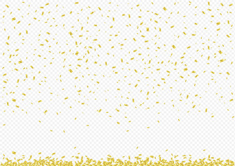 Golden confetti background