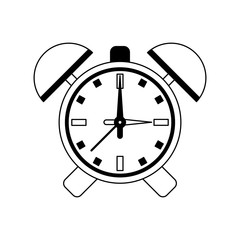 Vintage alarm clock vector illustration graphic design