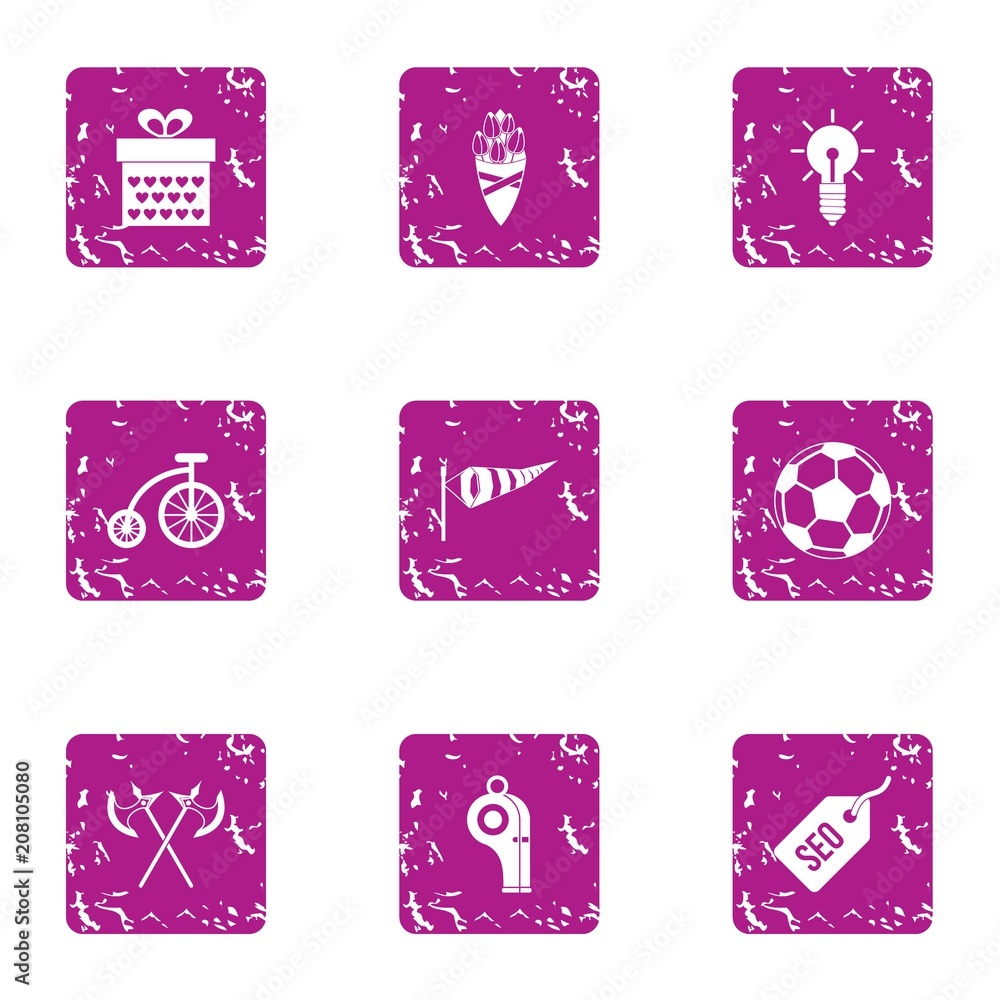 Poster calisthenics icons set. grunge set of 9 calisthenics vector icons for web isolated on white backgrou
