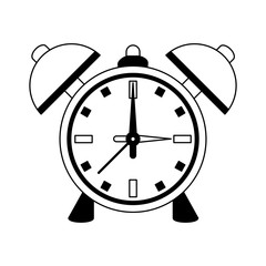 Vintage alarm clock vector illustration graphic design