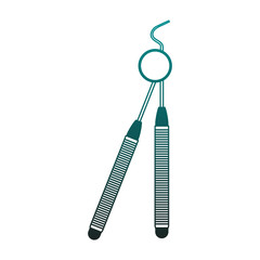 Dental tools isolated vector illustration graphic design