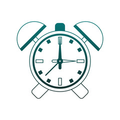 Vintage alarm clock vector illustration graphic design