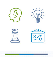 Smart Solutions - Contrast Stroke Icons. A set of 4 professional, pixel-perfect icons.