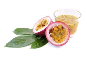 passion fruits isolated on white background