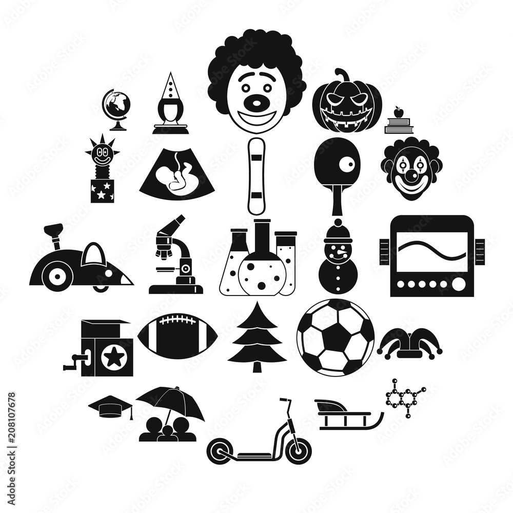 Poster apprentice icons set. simple set of 25 apprentice vector icons for web isolated on white background
