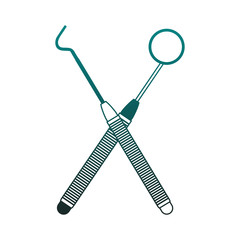 Dental tools isolated vector illustration graphic design