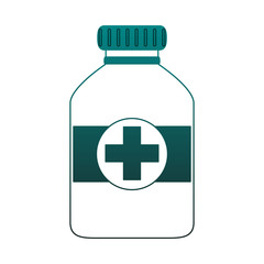 Obraz premium Medicine bottle isolated vector illustration graphic design