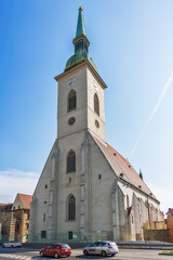 Obraz premium Bratislava, Slovakia May 24, 2018: Saint Martin's Cathedral, Bratislava (Slovakia). St. Martin's Cathedral in Bratislava was built in 1221.
