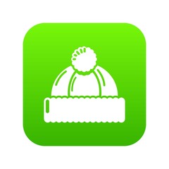 Winter hat icon. Simple illustration of winter hat vector icon for web