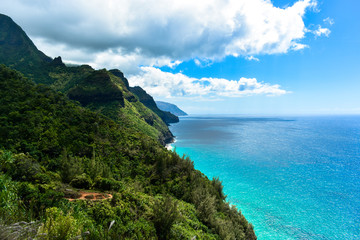 Fototapeta na wymiar Napali Coast Kauai Hawaii