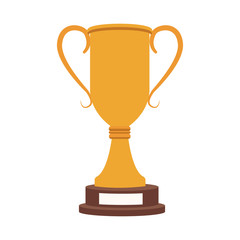 Trophy cup isolated vector illustration graphic design