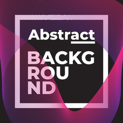 Universal trend geometric shape with text template.