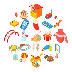 Childness icons set. Cartoon set of 25 childness vector icons for web isolated on white background