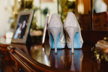 High heels shoes for women on their wedding day