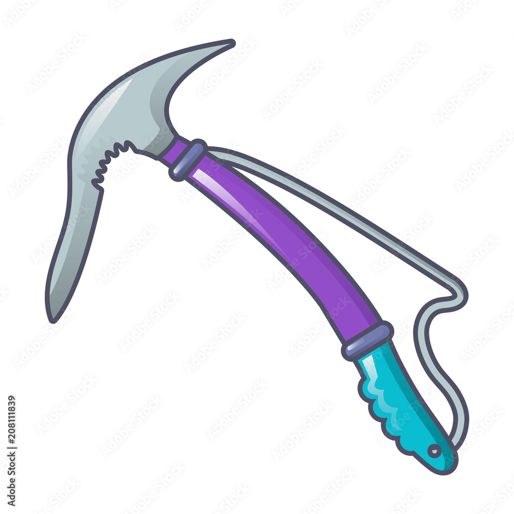 Aufkleber climb axe icon. cartoon of climb axe vector icon for web design isolated on white background