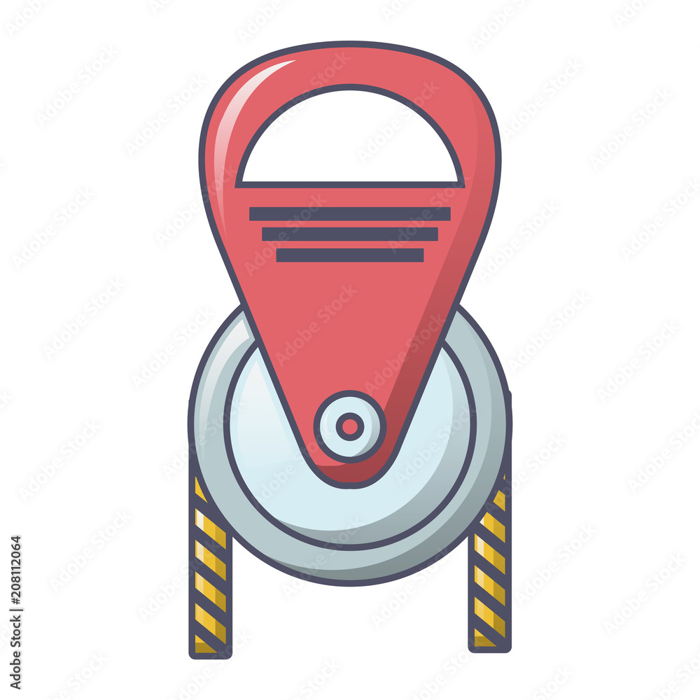 Aufkleber rope tool icon. cartoon of rope tool vector icon for web design isolated on white background