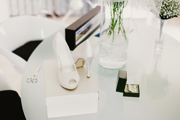 High heels shoes for women on their wedding day