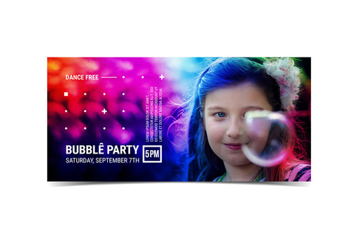 Colorful Gradient Event Flyer with Photograph