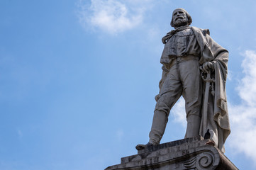 Fototapeta na wymiar Giuseppe Garibaldi statue in 