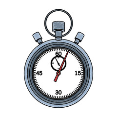 Vintage chronometer isolated vector illustration graphic design