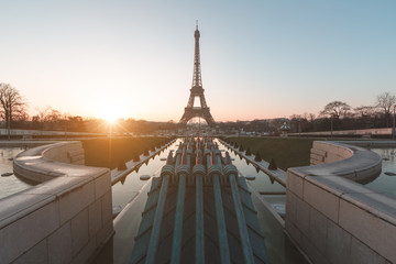 Sunrise at Eiffel Tower. Paris, France