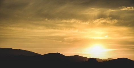 Mountain color sun sunrise 