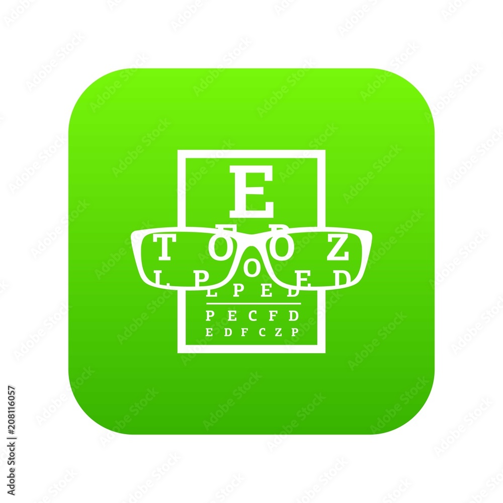 Poster myopia icon. simple illustration of myopia vector icon for web