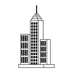 Obraz premium Urban buildings isolated vector illustration graphic design