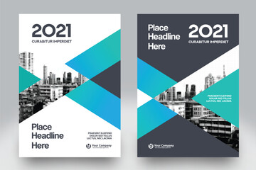 City Background Business Roll Up. Flag Banner  Design Template Set.