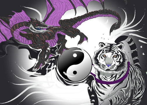 Ying Yang Tigre e DRag&atilde;o