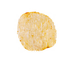potato chips isolated on white background