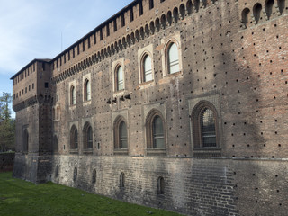 Fototapeta na wymiar Milan, the castle