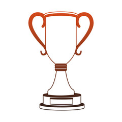 Trophy cup isolated vector illustration graphic design