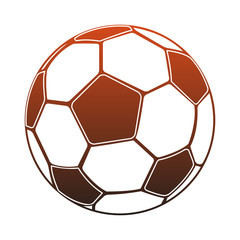 Fototapeta premium Soccer ball isolated vector illustration graphic design