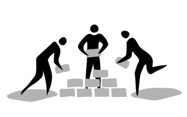 Stickman Black Building