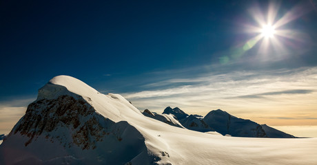 The Alpine region of Switzerland.