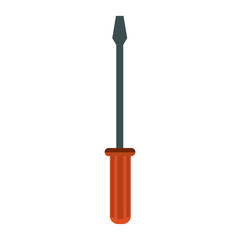 Fototapeta premium Screwdriver tool isolated vector illustration graphic design