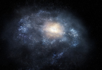 Naklejka na ściany i meble Large spiral galaxy