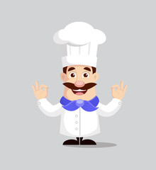 Handsome Chef Vector Illustration