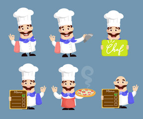 Chef cartoons Vectors