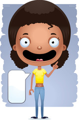 Cartoon Talking Teen Girl