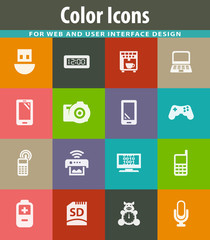 Home appliances icons set
