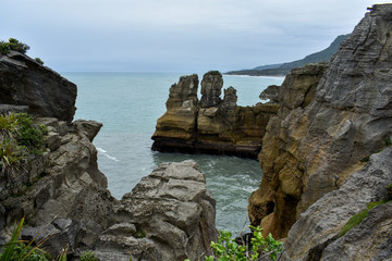 Fototapeta na wymiar Pancake Rocks Neuseeland