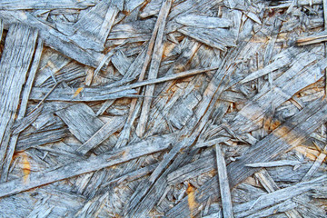 Old sheet of pressed plywood. Close-up. Background. Texture.