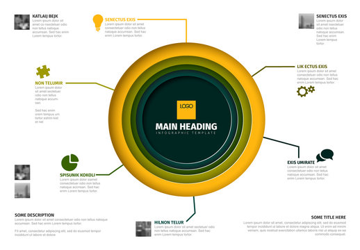 Concentric Circles Infographic Layout